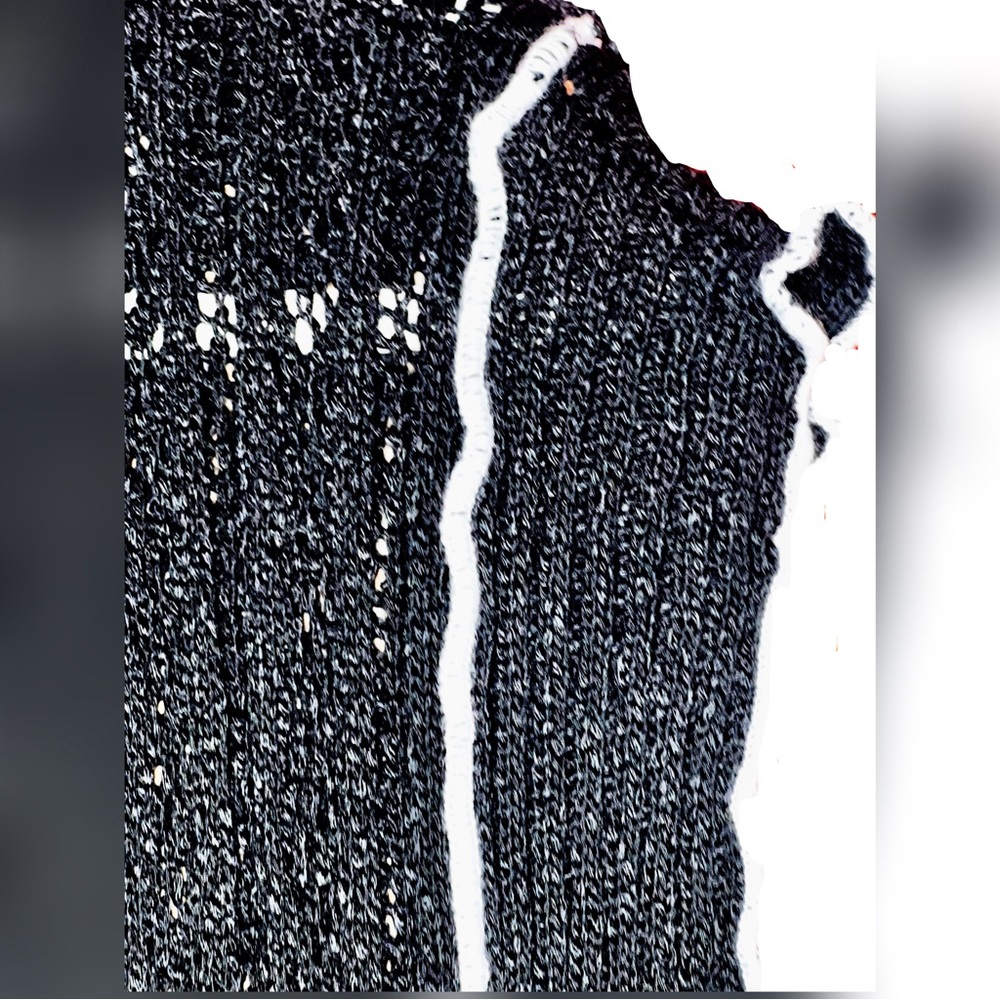 Black Long Length Knit Open Front Cardigan Duster - Picture 15 of 15